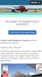 Mobile Screenshot of frasercoastairport.com.au